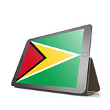 Tablet with Guyana flag