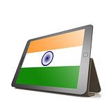 Tablet with India flag