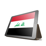 Tablet with Iraq flag