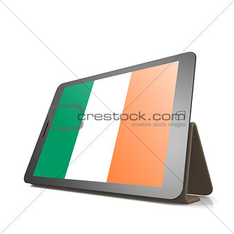 Tablet with Ireland flag
