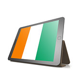Tablet with Ivory Coast flag