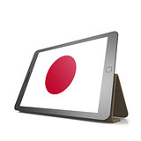Tablet with Japan flag