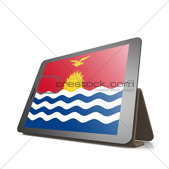 Tablet with Kiribati flag