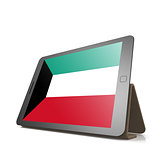 Tablet with Kuwait flag