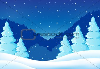 Winter theme landscape 2