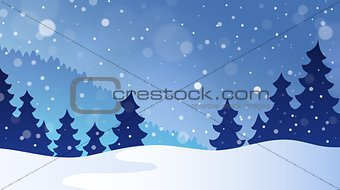 Winter theme landscape 3