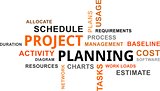 word cloud - project planning