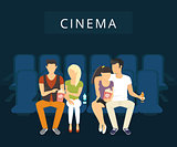 Cinema with people