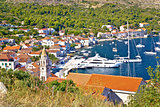 Old town of Vis yachting waterfront