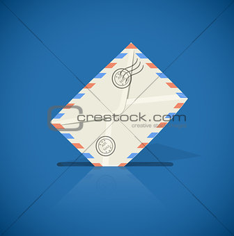 Postal envelope with letter