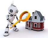 Robot searching for a house