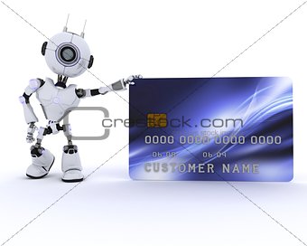 Robot with credit card