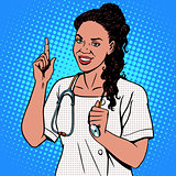 Female doctor of African