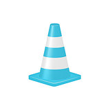 Traffic cone in turquoise design