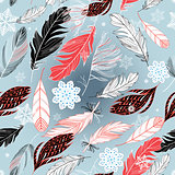 birds and snowflakes