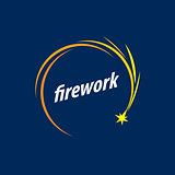 vector logo for fireworks