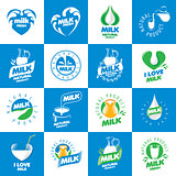 set of logos milk