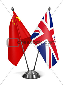 China and United Kingdom - Miniature Flags.