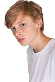 Studio Cut Out Portrait of Teenage Boy Child