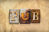 Pub Concept Rusted Metal Type