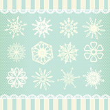 Collection of vector snowflakes 