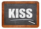 KISS acronym on blackboard