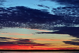 Twilight in pastel colors. White sea, Russia