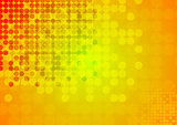 Bright circles abstract technical background