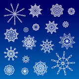 Collection of Various Snowflakes