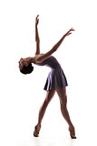 beautiful ballet dancer isolated