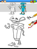 drawing and coloring task with robot