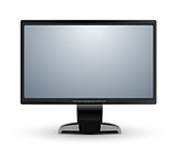 This image is a vector file representing a computer monitor display isolated