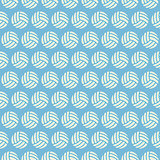 Flat Vector Seamless Sport and Recreation Volleyball Pattern
