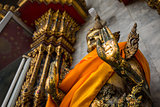 Buddha statue at temple in Bangkok Thailand