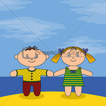 Children on beach