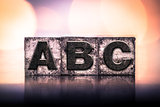 ABC Concept Vintage Letterpress Type