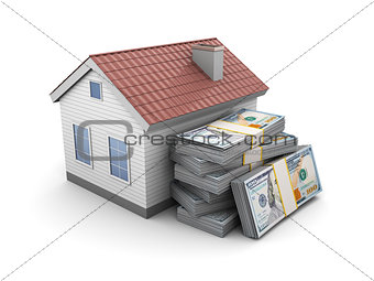 house with money