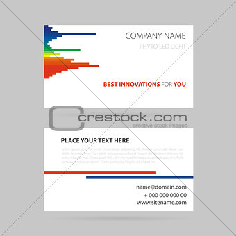 business card - LED light