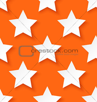 White paper seamless star pattern background