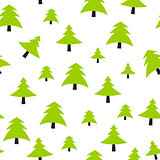 Christmas Tree Pattern Background Vector Illustration