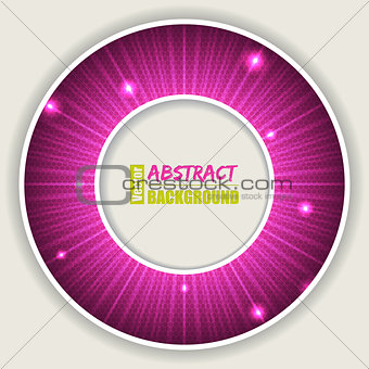 Abstract pink background with text container
