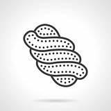 Spiral candy line vector icon