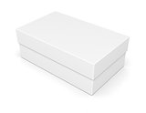 paper shoe box on white