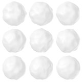 Snowballs or hailstones on white