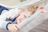 boy in hammock