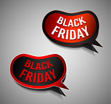 Black Friday Super Sale promotional Stick banners 