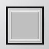 blank picture frame template set hanging on wall