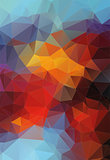 Abstract triangle flat colorful background