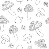 abstract mushrooms