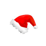 Santa Claus red hat isolated